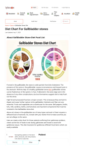 Diet Chart For gallbladder stones Patient, Gallbladder Stones Diet chart   Lybrate 