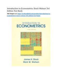 656085020-Introduction-to-Econometrics-Stock-Watson-3rd-Edition-Test-Bank