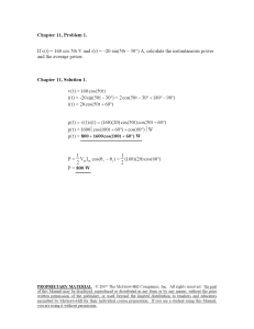 Chapter 11 - Assignment answer AC Power Analysis