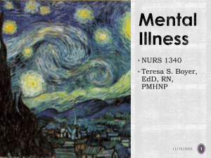 ^N1 CCL Introduction to Mental Illness  mine