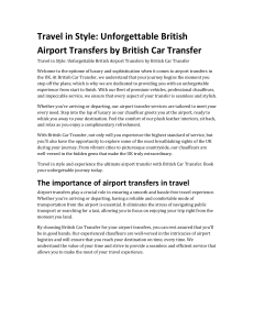Travel in Style  Unforgettable British Airport Transfers by British Car Transfer (1)