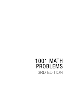 001 Math Problems and Answers