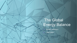 The Global Energy Balance 2.1