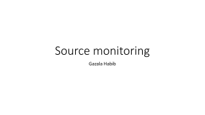 Source monitoring