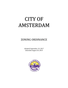 City of Amsterdam Zoning Code (PDF)