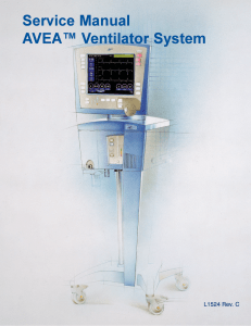 Viasys AVEA Ventilator - Service manual