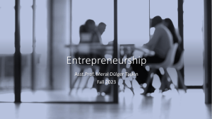 1 - Entrepreneurship 