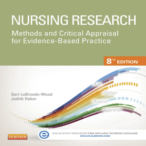(Nursing Research  Methods, Critical Appraisal & Utilization) Geri LoBiondo-Wood, Judith Haber - Nursing Research  Methods and Critical Appraisal for Evidence-Based Practice-Mosby (2013)