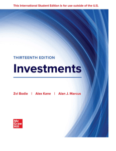 ISE Ebook Online Access For Investments