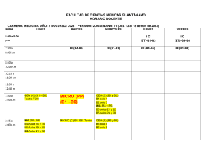 2do Año MEDICINA 