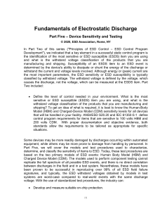 Basics of Electrostatic Discharge