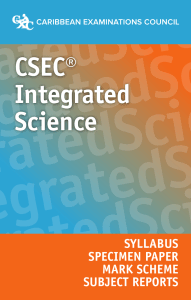 Integrated Science Syllabus