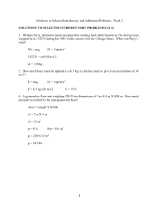 Solutions to Selected Introductory Problems week2