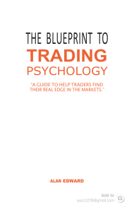 11 - The Blueprint to Trading Psychology