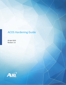 ACOS Hardening Guide