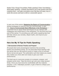 10 Tips for Improving Your Public Speaking Skills