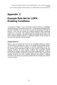 Guidelines for Enabling Conditions and Conditional Modifiers in Layer of Protection Analysis - 2013 -  - Appendix C 