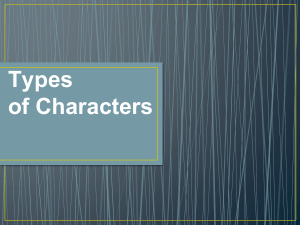 Types of Characters PowerPoint