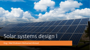 OFF -Grid system design