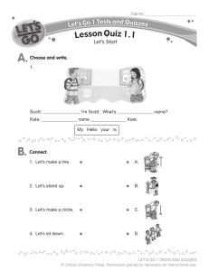 Quizzes 1-3