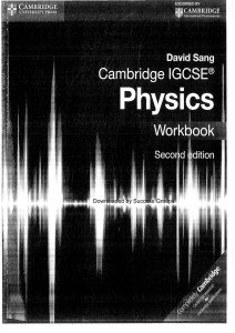Cambridge IGCSE physics 2nd edition workbook 
