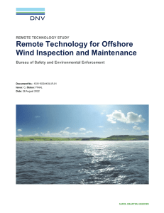 Remote Technology for Offshore Wind Inspection and Maintenance