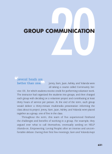 Group communication (Speak Up)