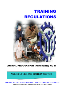 Animal Production (Ruminants) NC II-17Dec2013