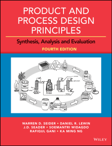 Product and Process Design Principles 4th Edition