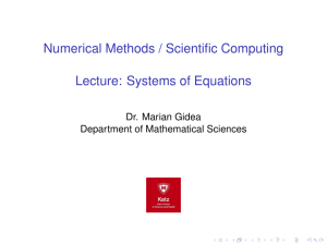 Systems of Equations 2023