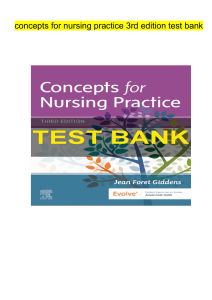 concepts for nursing practice 3rd edition test bank