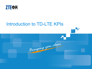Introduction to TD-LTE KPIs