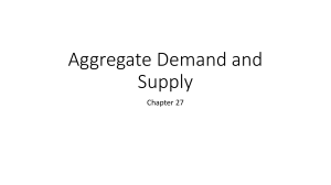 Aggregate Demand/Aggregate Supply
