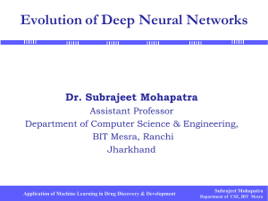 Evolution of Deep Neural Networks Drug Discovery
