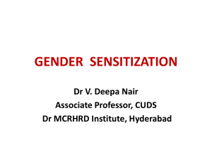 Gender Sensitisation For FCs