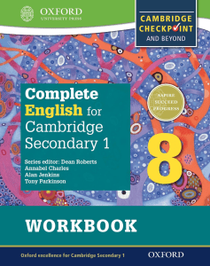 Complete English for Cambridge Secondary 1 Student Workbook 8 (Alan Jenkins, Annabel Charles, Tony Parkinson etc.) (Z-Library)