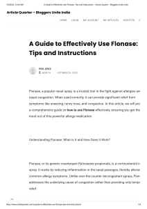 how to use flonase