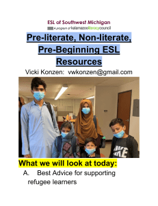 Pre Non-literate Pre-beginning-Level-1A-ESL-resources