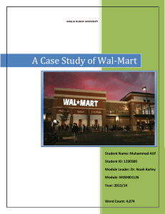 A Case Study of Wal Mart