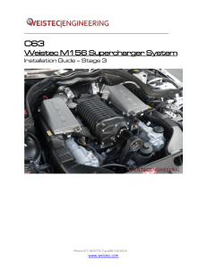 Weistec M156 Supercharger Installation Guide - Stage 3