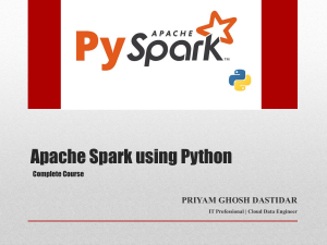 Apache Spark using Python - Complete Course