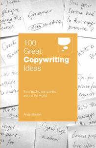100 Great Copywriting Ideas from Leading Companies Around the World by Andy Maslen-1
