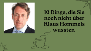 5 thing about klaus hommels