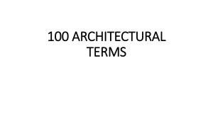 Architecture Vocabulary Top 100 Most Common English Words