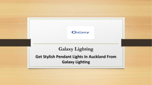 Get Stylish Pendant Lights In Auckland From Galaxy Lighting