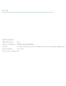 ASME calculation report example