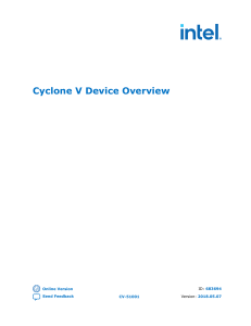 Cyclone V Device Overview Web