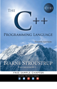 C++ programming language by Bjarne