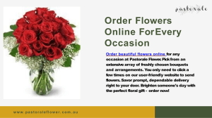 Order Flowers Online For Every Occasion