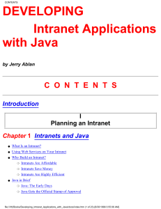 JAVA-(ebook-pdf) developing intranet applications with java
